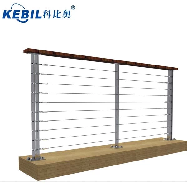 1.1 meter height stainless steel cable balustrade post LCH-124 of cable railing system