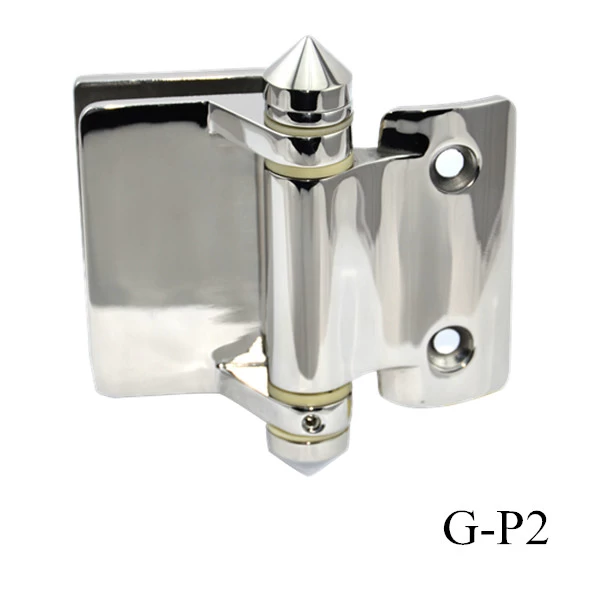 12mm glass railing door hinge stainless steel glass to round post hinge G-P2