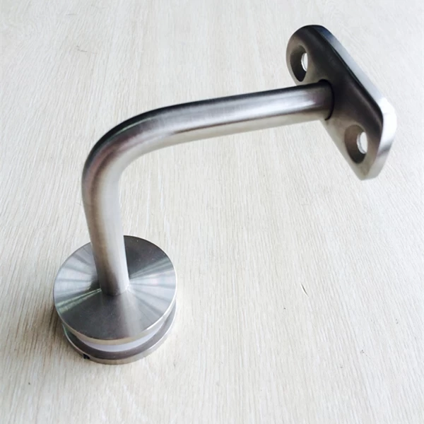 316 brushed stainless steel railing bracket for 12mm or 15mm or 19mm tempered glass