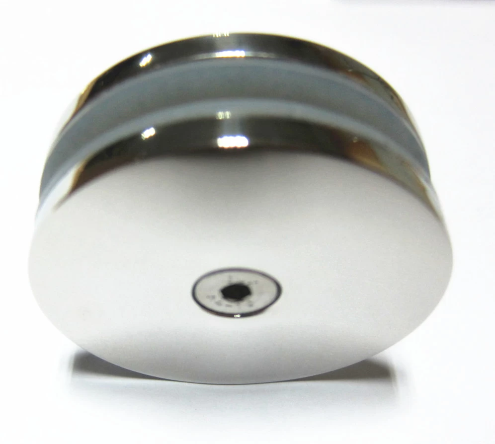 316 stainless steel 180 degree round glass to glass clamp