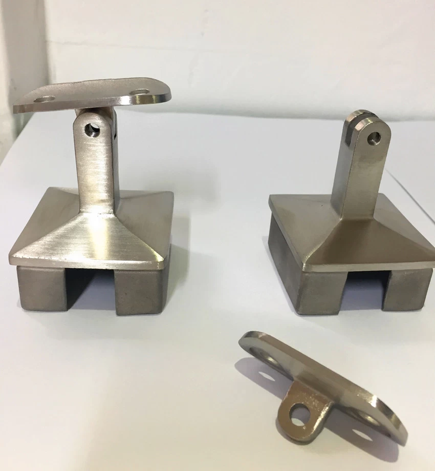 40 x 40mm and 50 x 50mm stainless steel handrail pipe adjustable mounting bracket