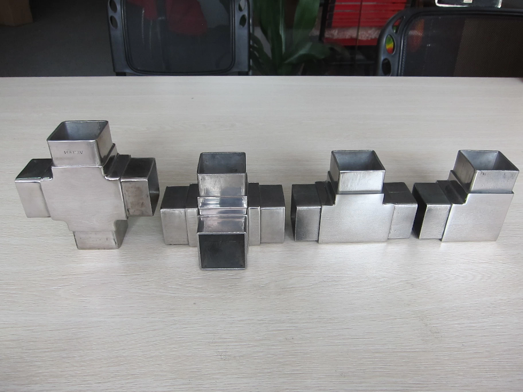 40x40x1.5mm square quare tube connector for stainless steel pipe