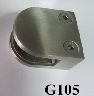 54x45x28mm stainless steel D glass clamp for 12mm tempered glass railing