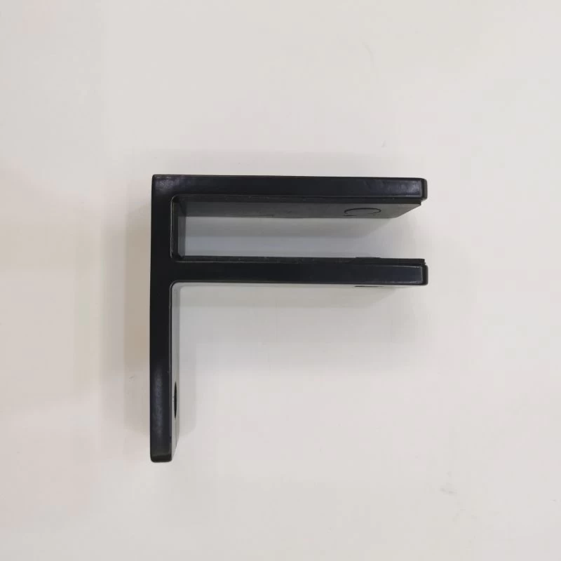 90 degree stainless steel matt black wall mounted glass clamp to hold glass