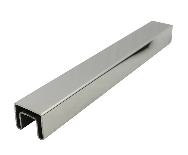AU & NZ standard building 25 x 21mm Slotted Stainless Steel tube handrail