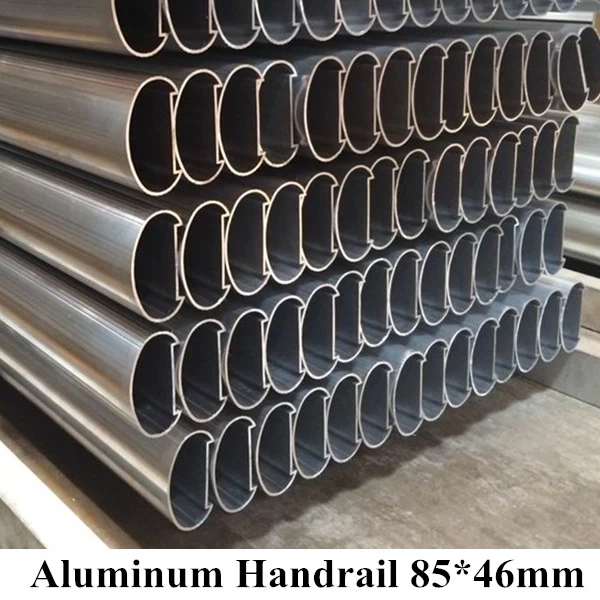 Aluminum Handrail 85*46mm for glass railing system