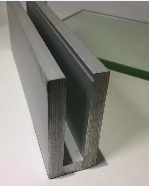 Aluminium U Kanaal Glas Railing