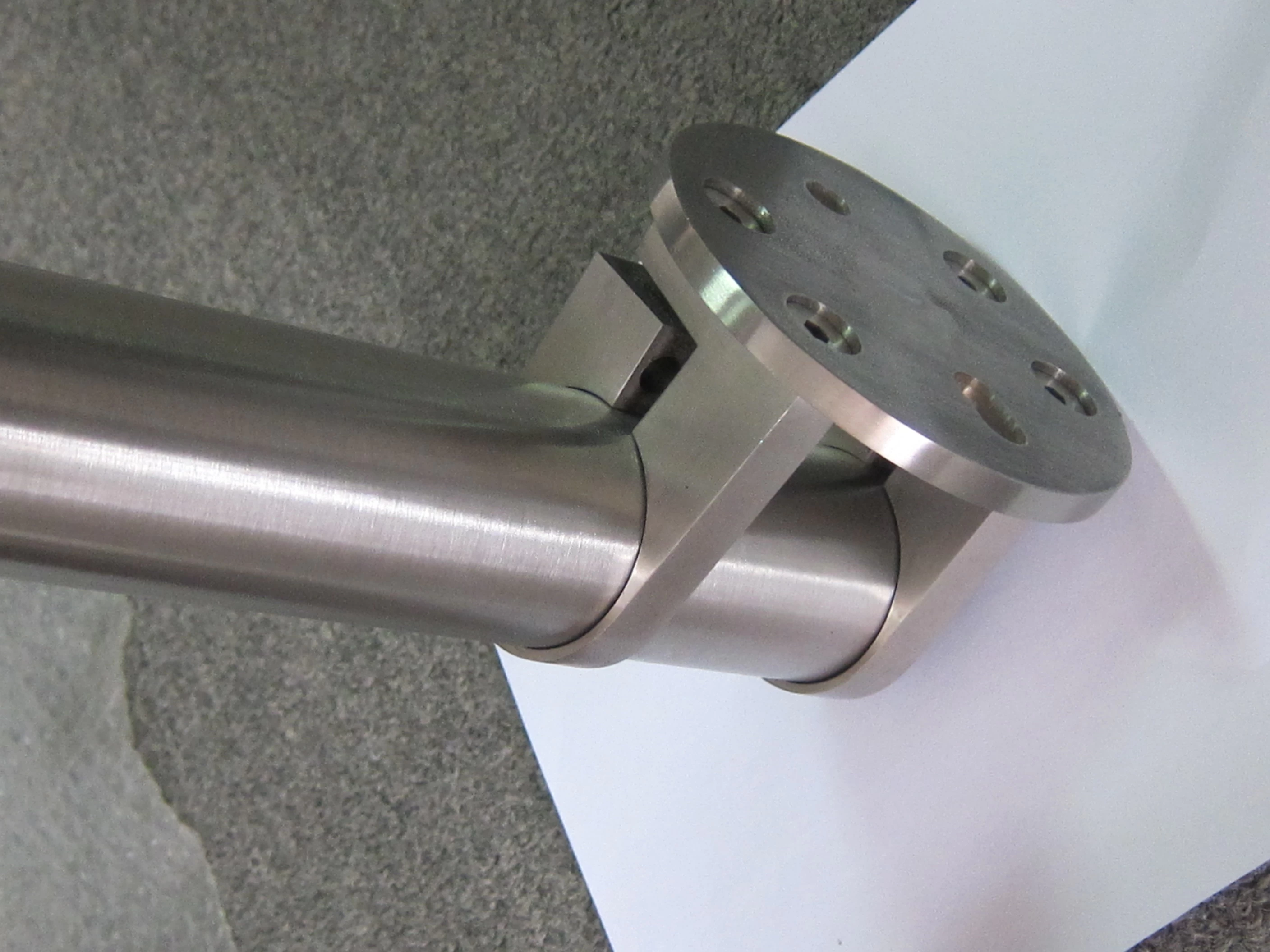 Base and cover for stainless steel railing post