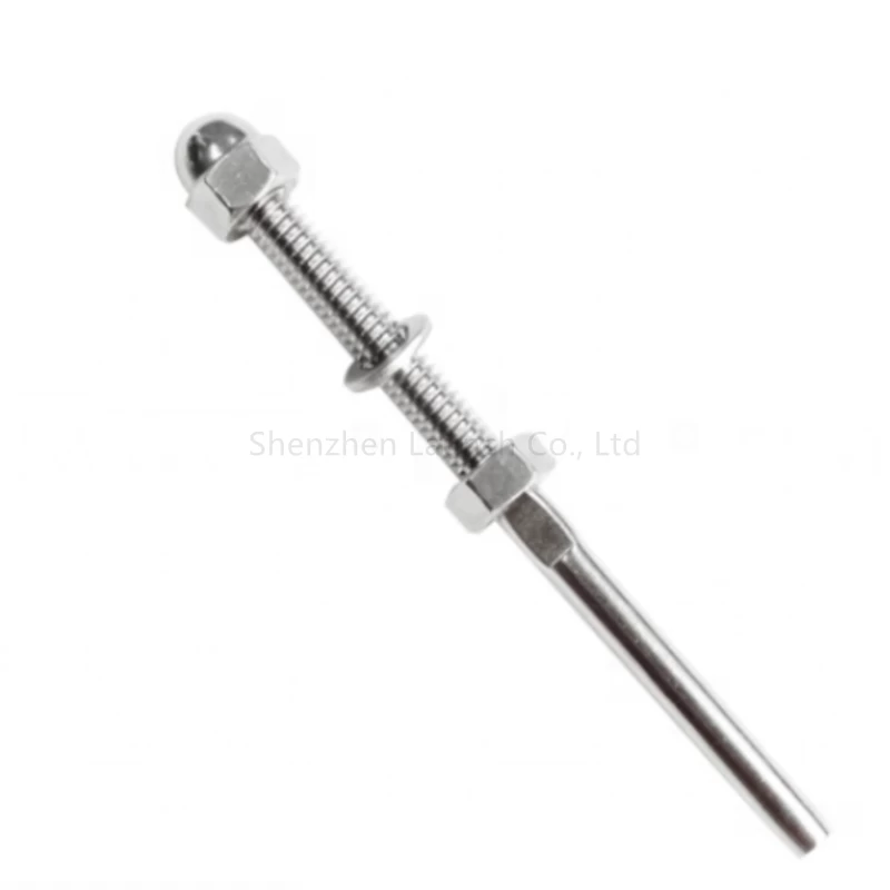 Cable Railing Swage Threaded Stud Tension End Fitting Terminal for 1/8" Cable