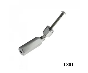 China stainless steel internally threaded cable tensioner for balcony cable railing system , T801