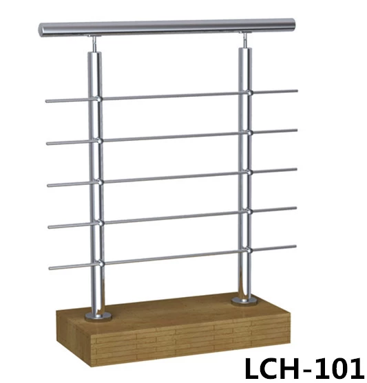 Crossbar balustrade post for balcony railing designs, LCH-101