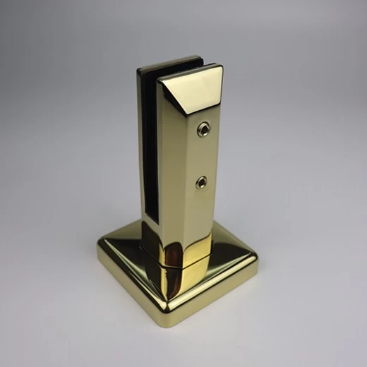 Εργοστάσιο Direct 2205 κιγκλιδώματα γυαλί κιγκλίδωμα εξαρτήματα από ανοξείδωτο χάλυβα Stair Handrail χρυσό γυαλισμένο πλαίσιο σφιγκτήρα