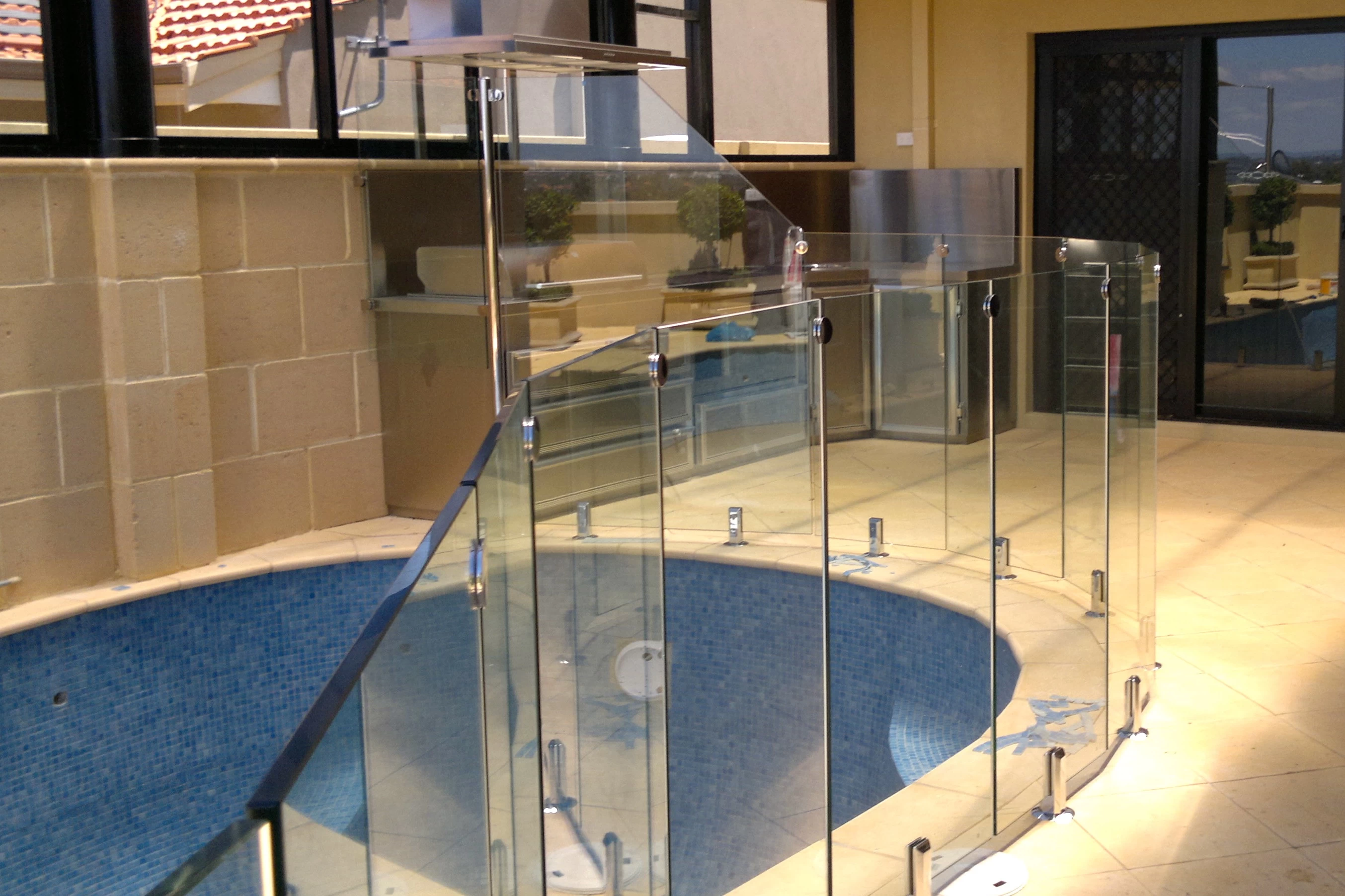 Glass railing hardware stainless steel balustrade design collection