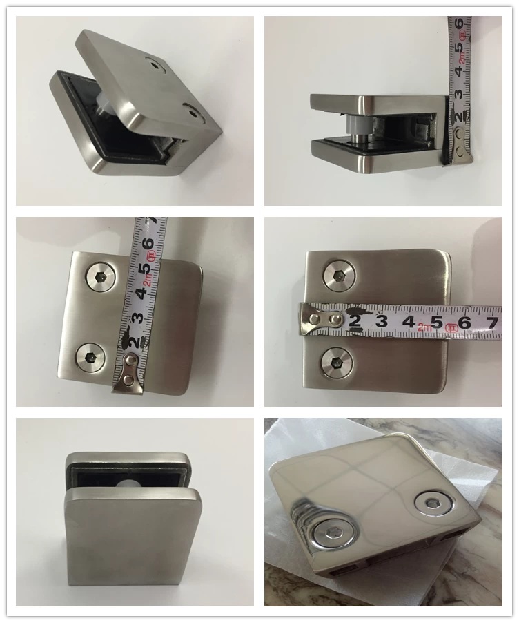 Heavy Duty Stainless Steel 10mm and 12mm Glass Railing Systems Glass Clamp