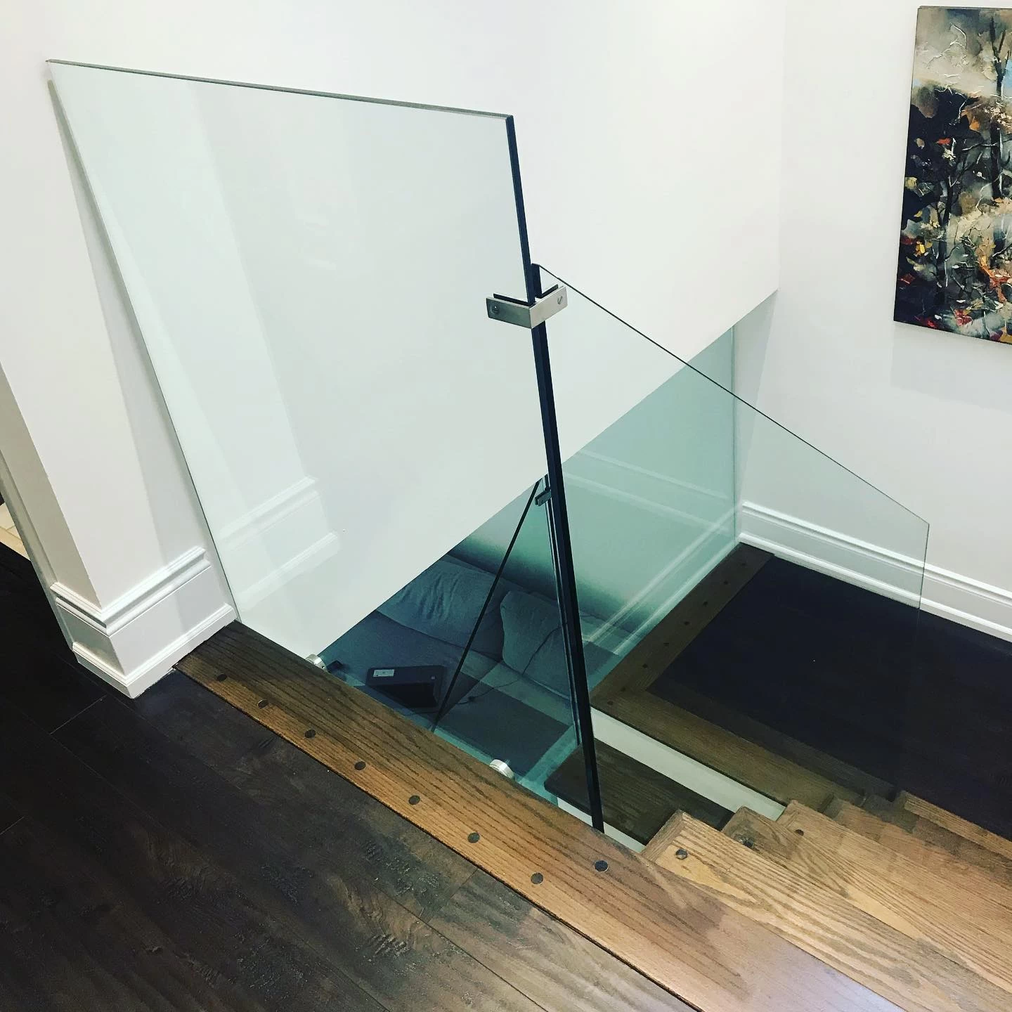 Barandilla de balaustrada de vidrio sin marco Conectores de abrazadera de vidrio ajustables