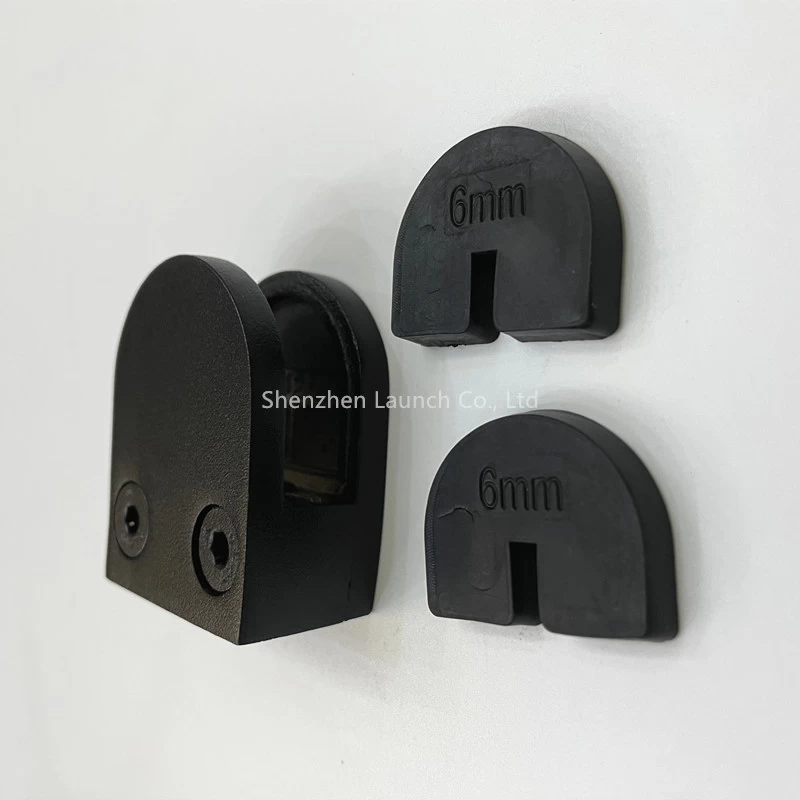 Matte Black Stainless steel Glass Clamps For 6mm Glass
