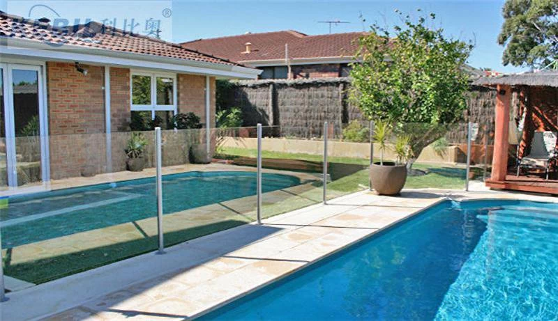 Poteau en aluminium enduit de poudre pour balustrade en verre balustrade balustrade de balcon de clôture de piscine