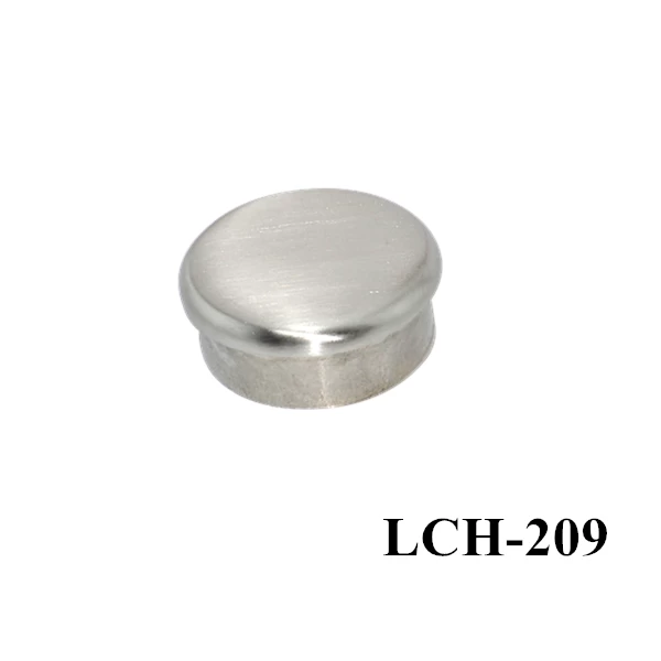 Round stainless steel end cap for staircase handrail LCH-209