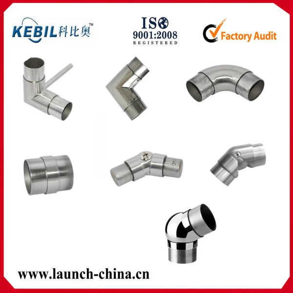 SS316 tube connector for round pipe