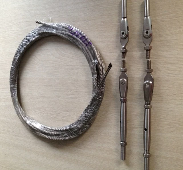 Shenzhen lanzamiento de acero inoxidable más tenso cable de barandilla cable, T 804
