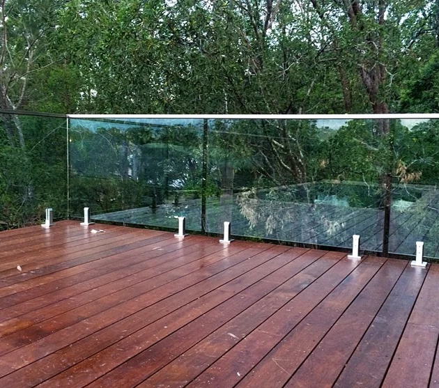 Square 25*21mm top capping rail system for glass balustrade