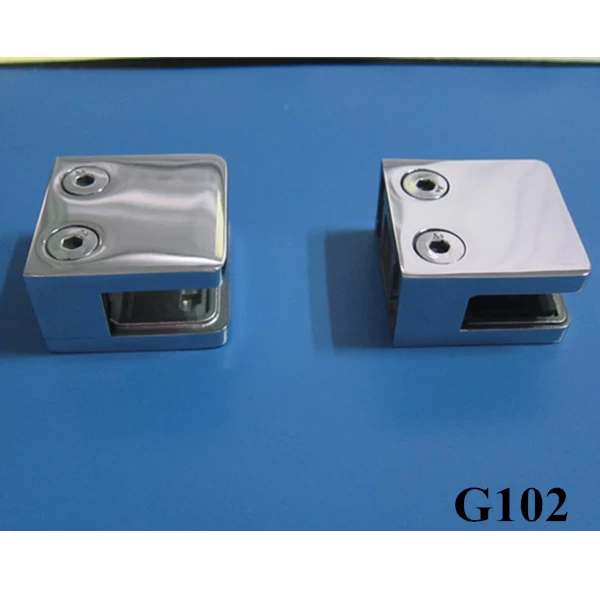 stainless steel glass clamps stairs