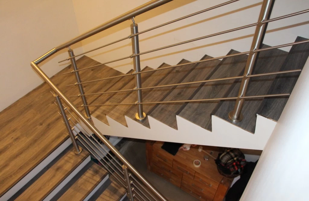 Stainless Steel Handrail Cross Bar Railings for Interior Stairs
