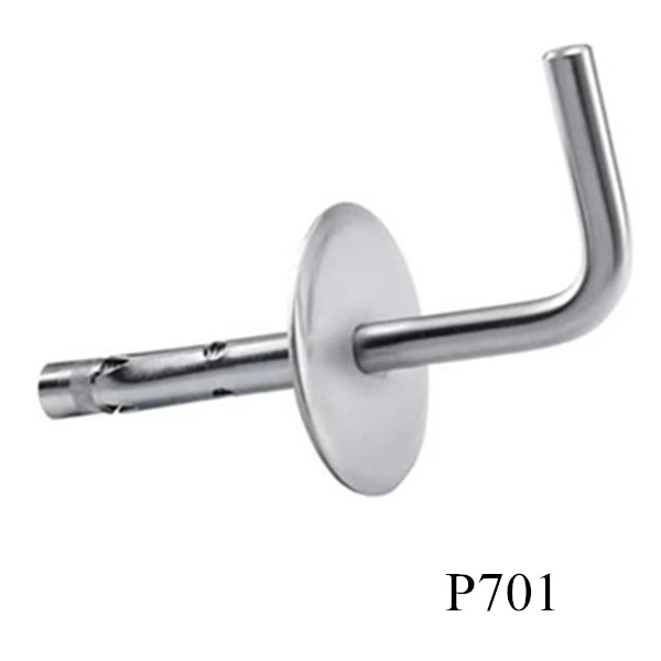 Stainless Steel Metal Banister Rail Mounting Handrail Wall Brackets