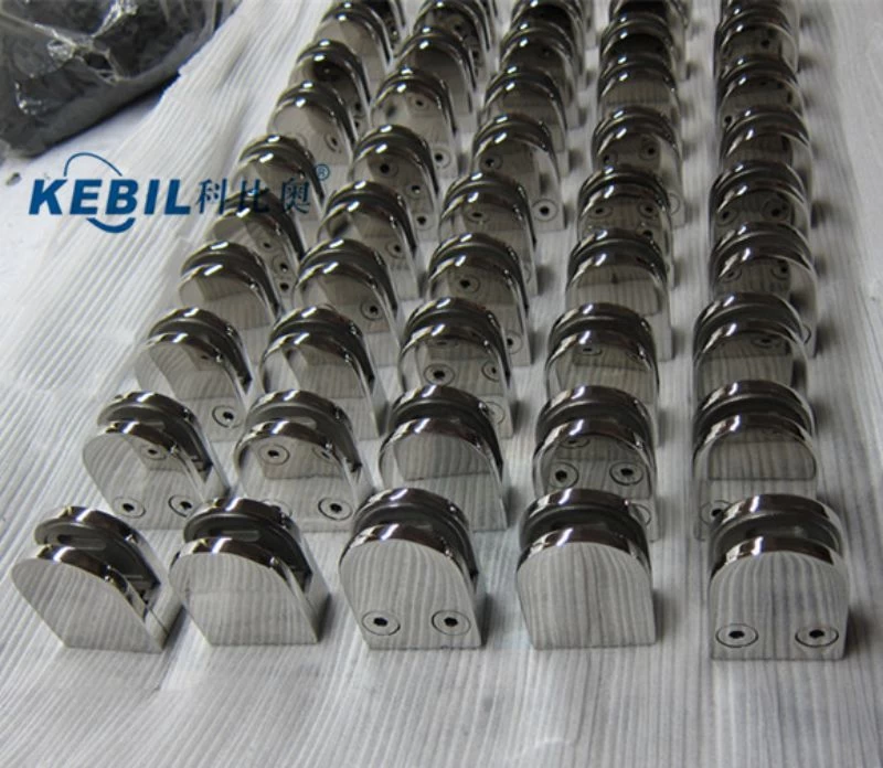 Stainless steel 180 degree glass clamp for glass railing system