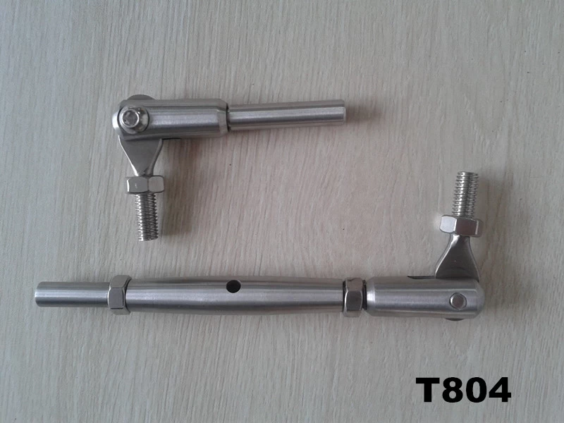 Stainless steel 316 wire rope terminal for wooden handrail pole
