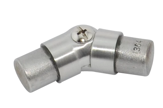 Stainless steel adjustable tube connector for handrail post