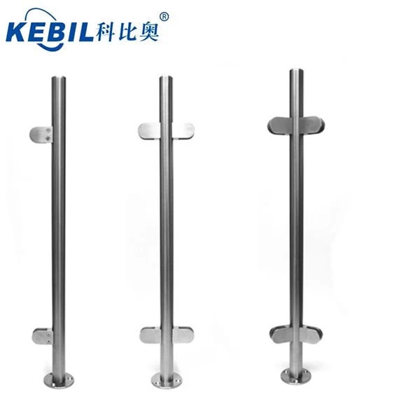 Stainless steel fence posts, square posts base plate for glass railing posts balustrade outdoor