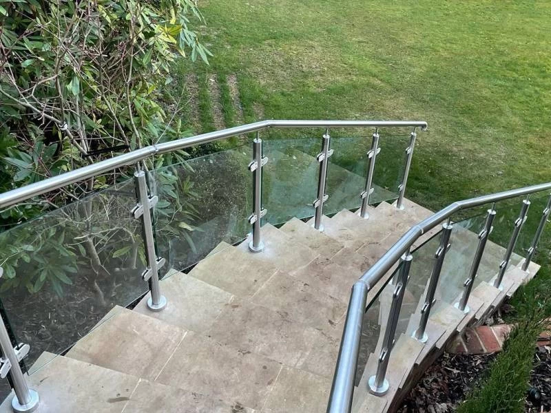 Stainless steel glass railing for stair railing