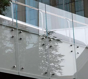 Stainless steel glass standoff pins diameter 50 for balcony and staircase glass railing fence