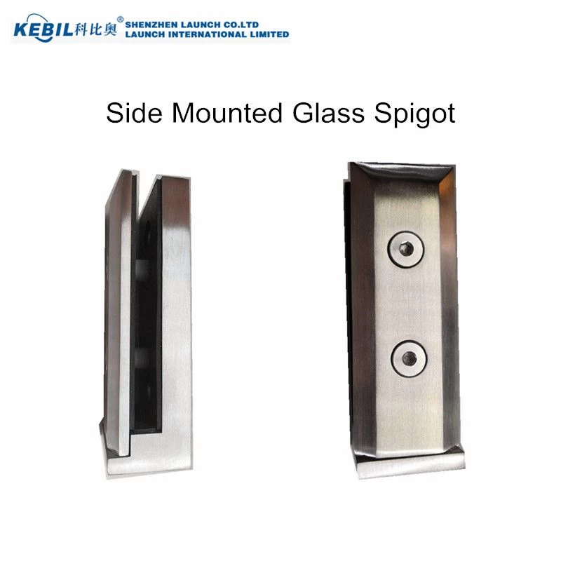 Stainless steel side mounted glass spigot for balcony glass railing