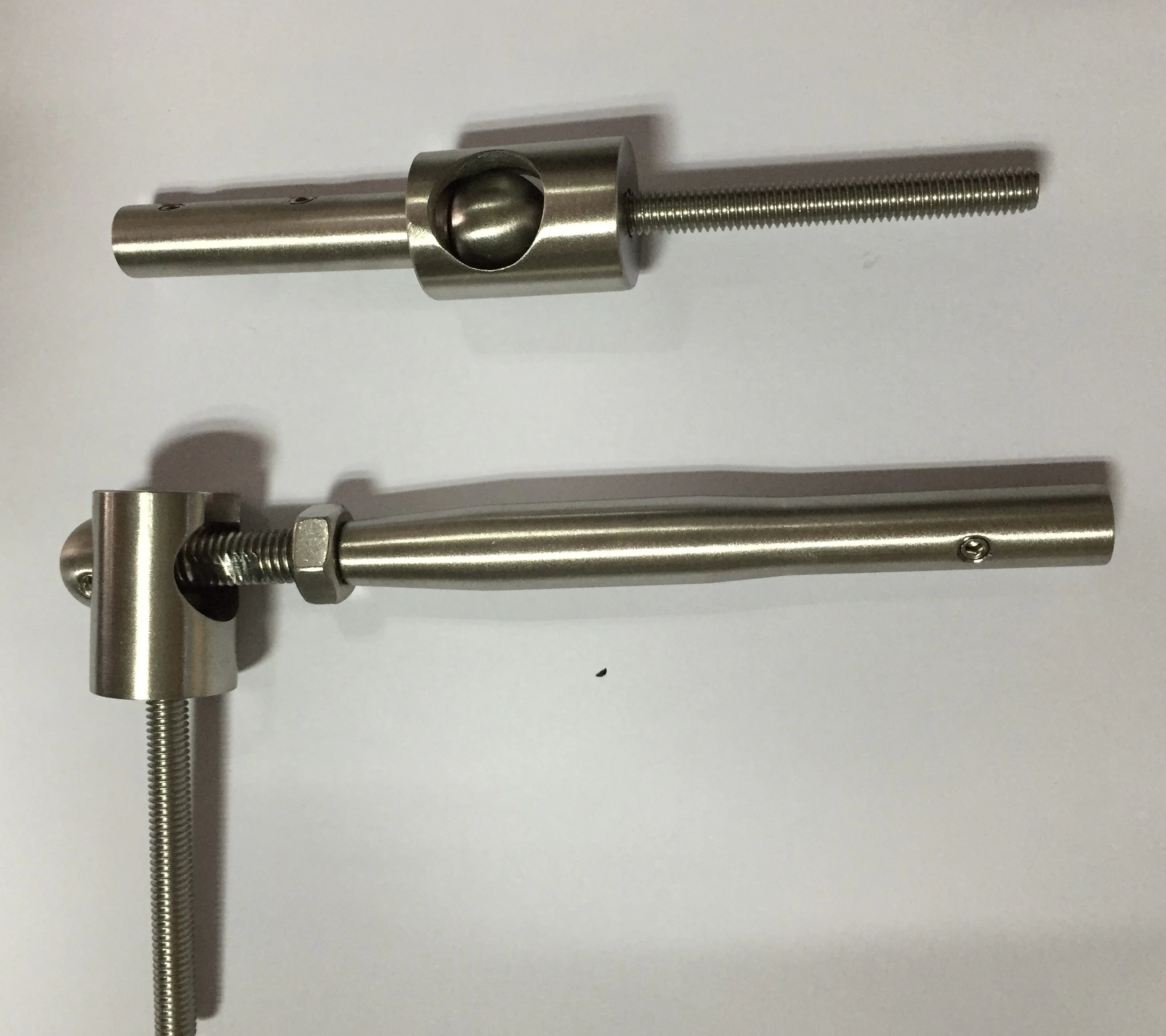 Stainless steel threaded cable railing terminal wire rope tensioner