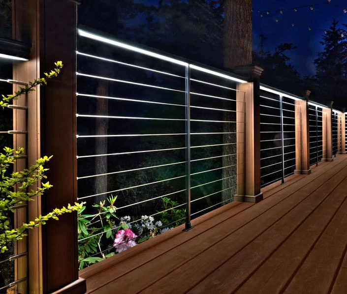 Stiainloze stalen buis met sleuf voor LED-licht voor trappen en leuningen verlichting