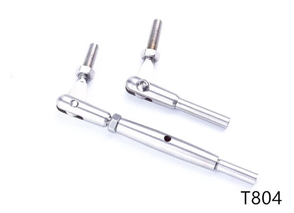 T316 Stainless Steel Swage Threaded Tensioner cable End Fittings