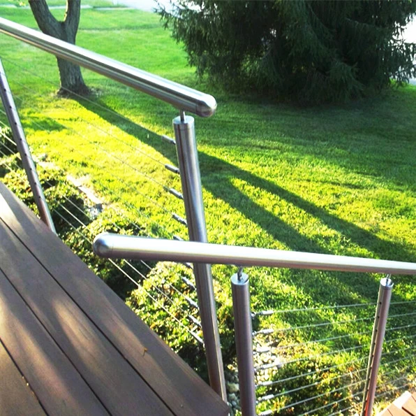 USA building codes complied 4mm wire rope railing systems