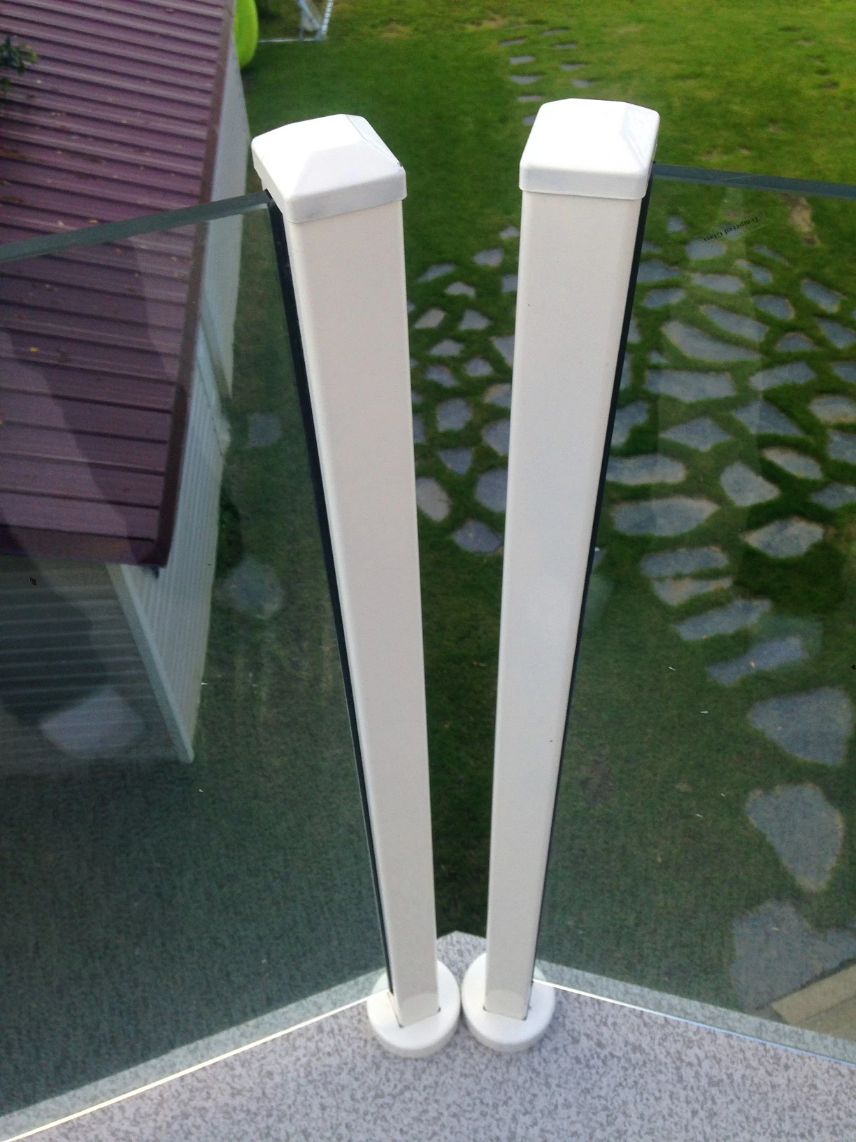 aluminum post for exterior balcony design