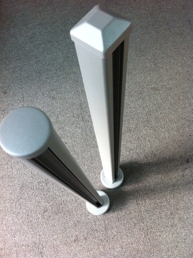 aluminum post for stairs glass railing