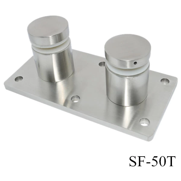 brushed stainless steel 316 glass standoff bracket for 1/2'' glass