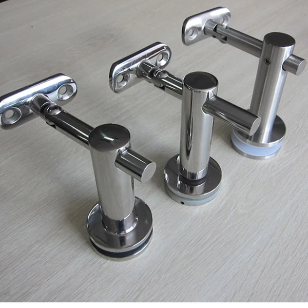 china adjustable stainless steel 12mm glass to handrail bracket