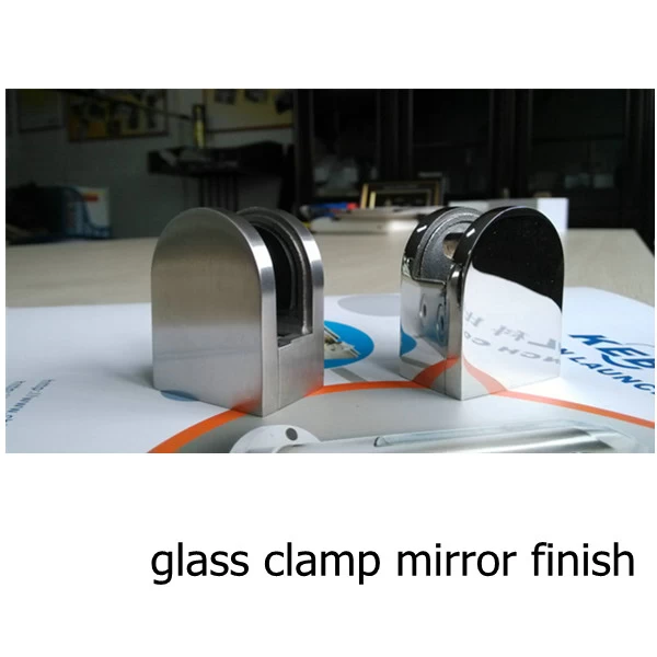 china stainless steel 304 grade glass clamp,flat for 3/8" glass G104