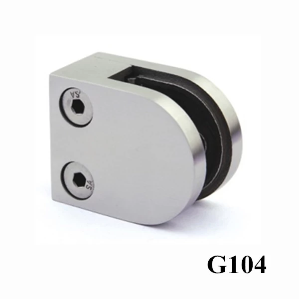 flat bottom D shape stainless steel glass clamp