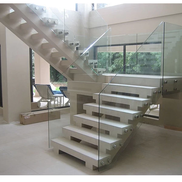 frameless glass railing with stainless steel glass standoff bracket for stair china manufacturer