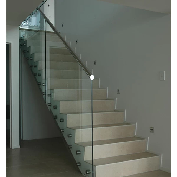 frameless glass railing with stainless steel glass standoff bracket for stair china manufacturer