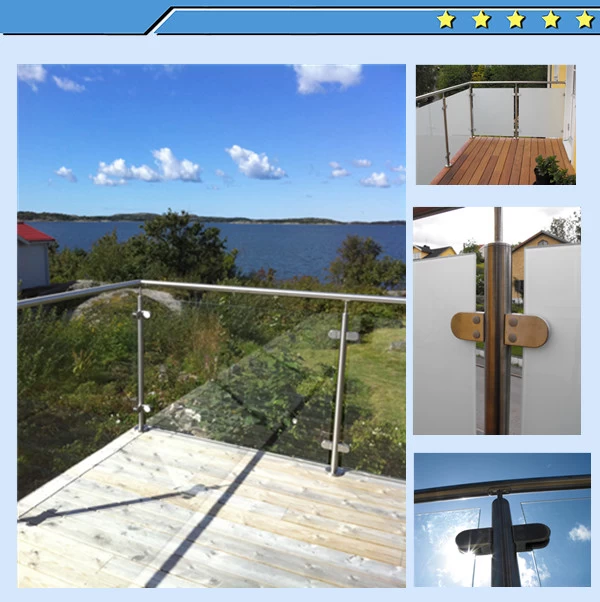 glass balustrade post railing for balcony design