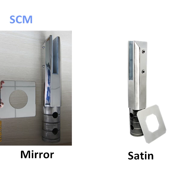 China supplier high quality stainless steel 316 spigot, glass mini post for frameless glass railing designs, SCM