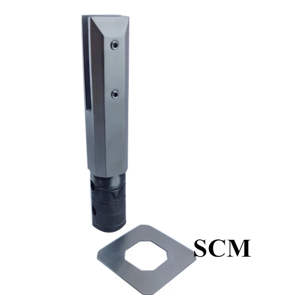 square core drill spigot for frameless pool fencing
